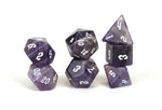 Amethyst Semi Precious Stone Dice Set of 7