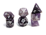 Amethyst Hand Carved Semi-Precious Stone Dice Set