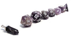 Amethyst Hand Carved Semi-Precious Stone Dice Set