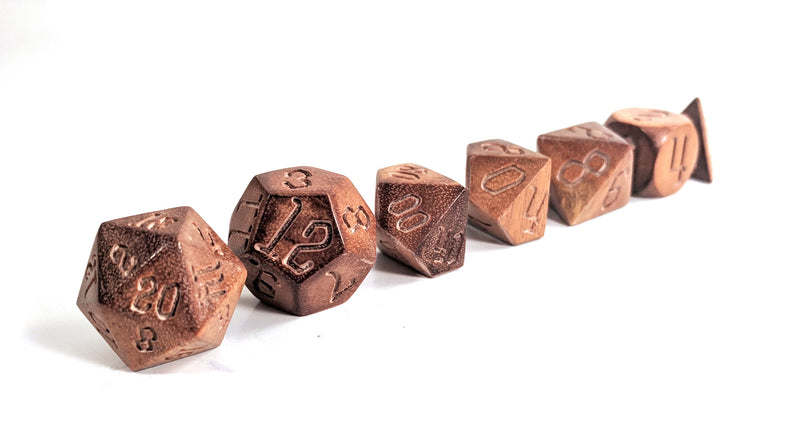 Burmese Padauk Wood Dice Set