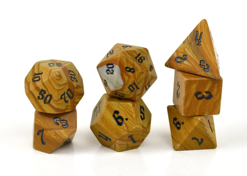 Egyptian Marble Semi Precious Stone Dice Set