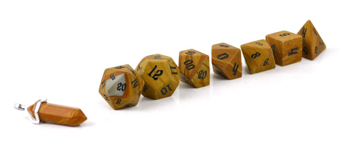 Egyptian Marble Semi Precious Stone Dice Set