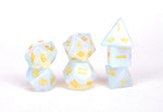 Opalite Semi Precious Stone Dice Set