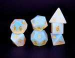 Opalite Semi Precious Stone Dice Set