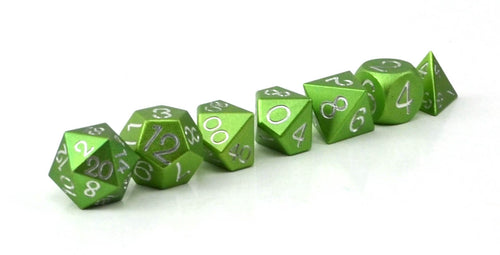 Lime Green Aluminium Set of 7