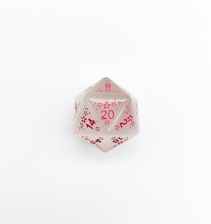 Sakura White Cat's Eye D20