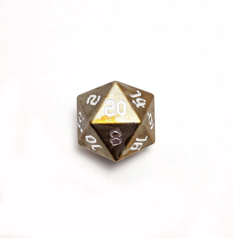 Tarnished Gold Aluminium D20