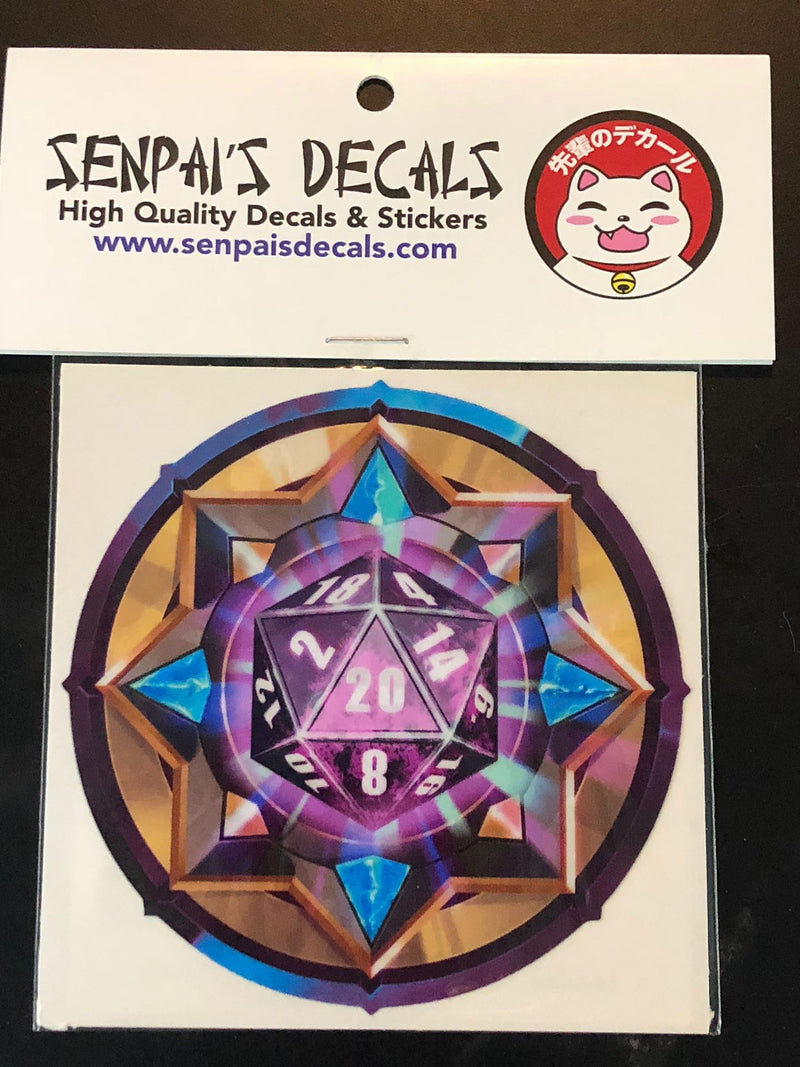 Senpai Decals - Purple/Black D20