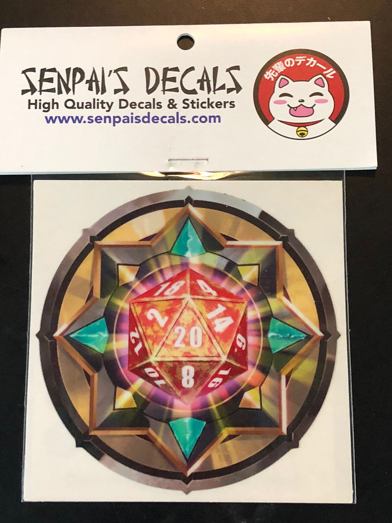 Senpai Decals - Red/Yellow D20
